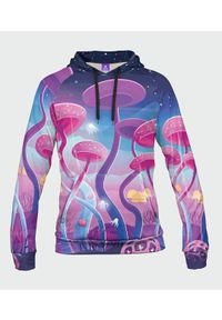 MegaKoszulki - Bluza męska fullprint z kapturem Magic Mushrooms. Typ kołnierza: kaptur. Materiał: dzianina, dresówka #1