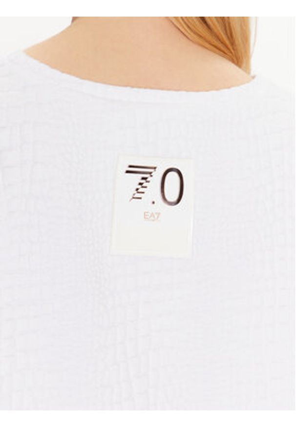 EA7 Emporio Armani Bluza 3RTM40 TJLRZ 1100 Biały Relaxed Fit. Kolor: biały. Materiał: bawełna, syntetyk