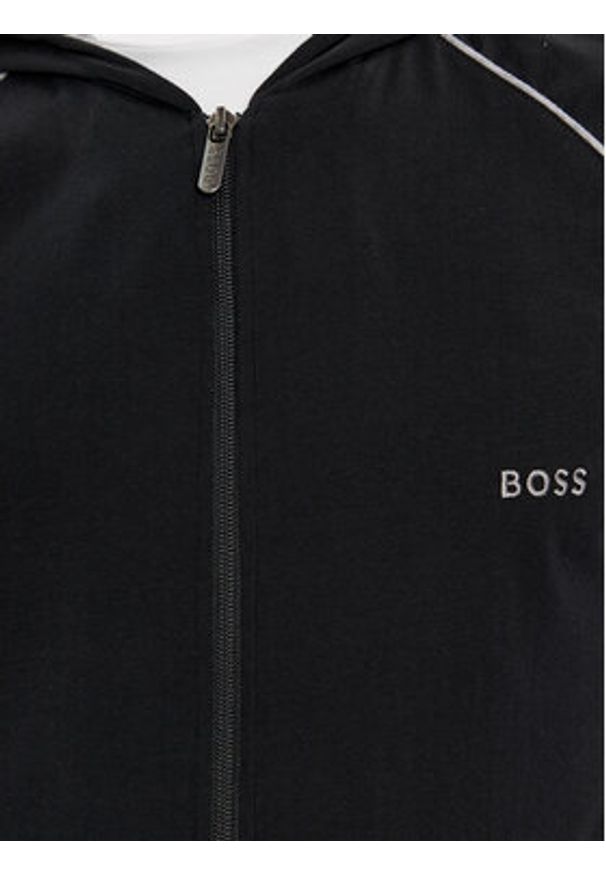 BOSS - Boss Bluza Mix&Match 50515392 Czarny Regular Fit. Kolor: czarny. Materiał: bawełna