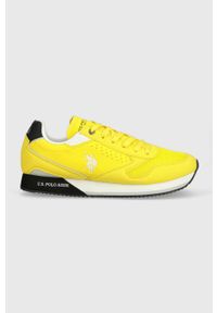 U.S. Polo Assn. sneakersy NOBIL kolor żółty. Nosek buta: okrągły. Zapięcie: sznurówki. Kolor: żółty. Materiał: guma #1