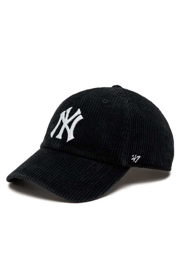 47 Brand Czapka z daszkiem MLB New York Yankees Thick Cord 47 B-THCKC17EWS-BK Czarny. Kolor: czarny. Materiał: bawełna, materiał