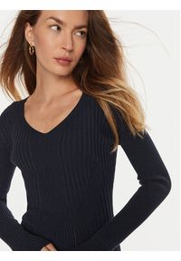 Guess Sukienka dzianinowa Isabella W4BK07 Z3HP2 Granatowy Slim Fit. Kolor: niebieski. Materiał: wiskoza #4