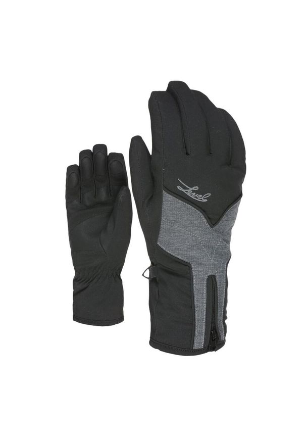 Rekawice narciarskie damskie Level Eva W Gore-Tex. Kolor: czarny. Materiał: poliester, elastan. Technologia: Gore-Tex. Sezon: zima. Sport: narciarstwo