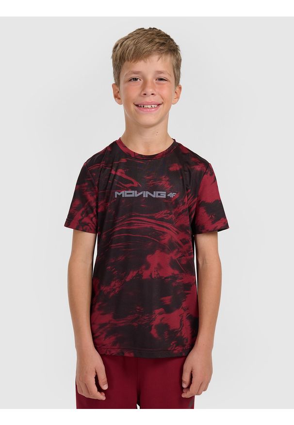 4f - 4F T-shirt sportowy szybkoschnący chłopięcy - multikolor 146/152 (10-12 lat). Kolor: wielokolorowy. Sezon: lato