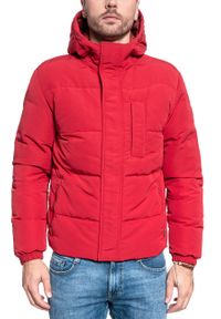 Wrangler - KURTKA ZIMOWA WRANGLER THE BODYGUARD RED W4C8WWX47 112129108. Materiał: puch. Sezon: zima #9