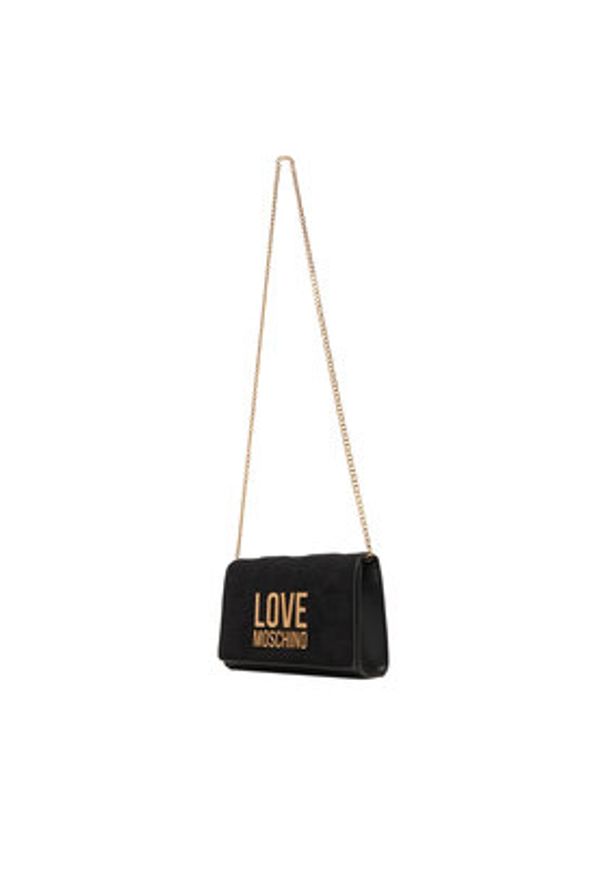 Love Moschino - LOVE MOSCHINO Torebka JC4127PP0NKB100A Czarny. Kolor: czarny. Materiał: skórzane