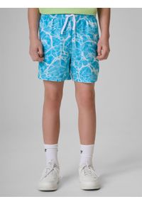 4f - 4F Spodenki plażowe boardshorty chłopięce - niebieskie 134/140 (8-10 lat). Kolor: niebieski. Materiał: włókno #2