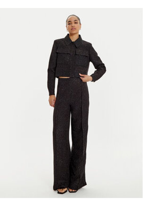 LOLA CASADEMUNT Marynarka MF2402016 Czarny Regular Fit. Kolor: czarny. Materiał: syntetyk