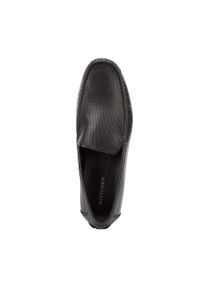 Wittchen - Męskie mokasyny skórzane z dziurkowaniem czarne. Okazja: na co dzień. Nosek buta: okrągły. Kolor: czarny. Materiał: skóra. Styl: klasyczny, casual, elegancki #8