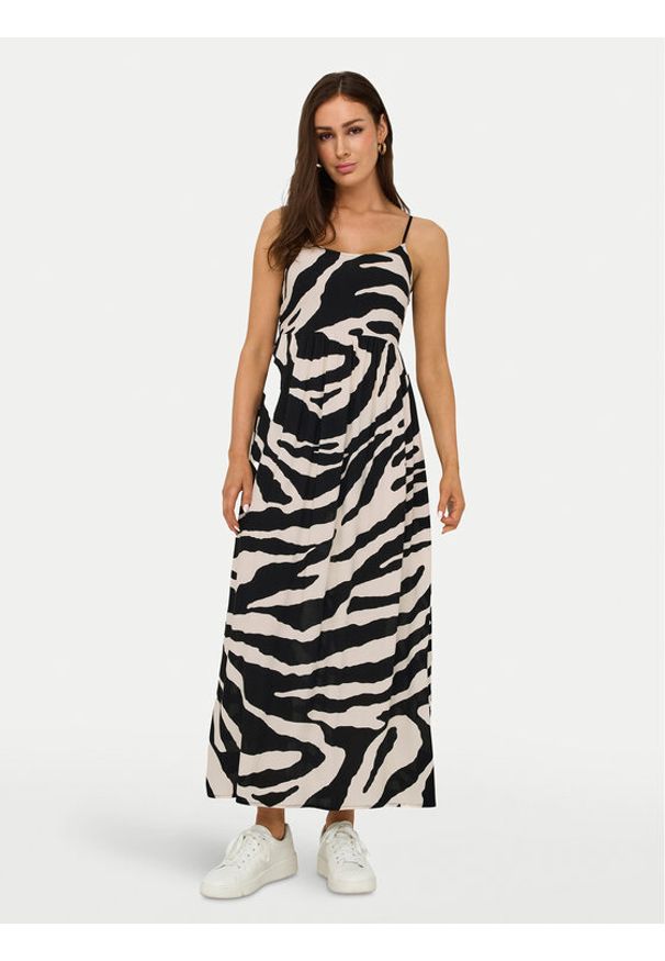 only - ONLY Sukienka letnia Nova 15347730 Czarny Regular Fit. Kolor: czarny. Materiał: wiskoza. Sezon: lato