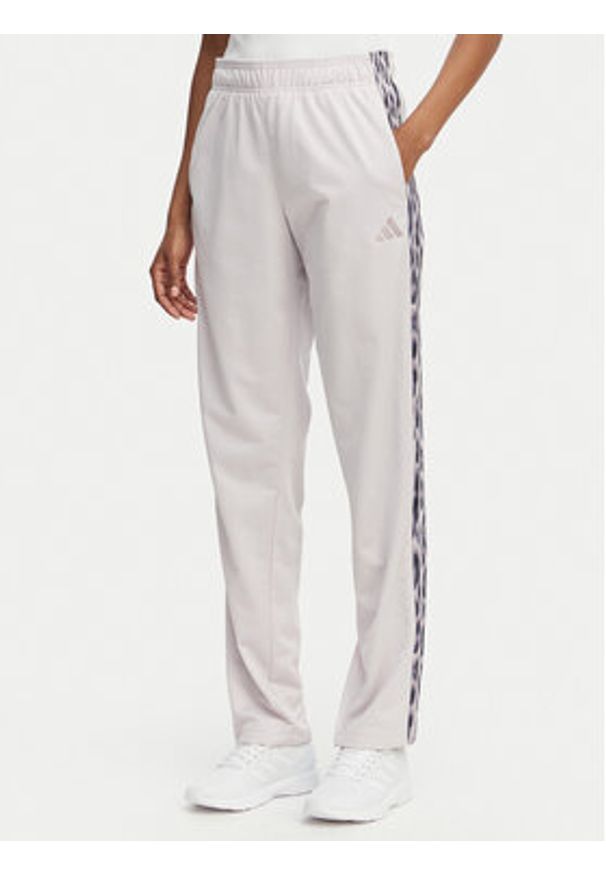 Adidas - adidas Dres Essentials 3-Stripes KB8932 Fioletowy Regular Fit. Kolor: fioletowy. Materiał: syntetyk