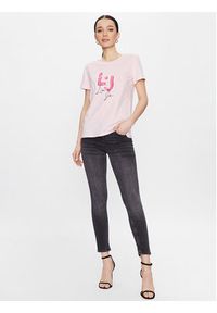 Liu Jo Sport T-Shirt TA3275 J5923 Różowy Regular Fit. Kolor: różowy. Materiał: bawełna. Styl: sportowy #5