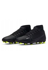 Korki Do Gry W Piłkę Nożną Nike Superfly 9 Club Na Trawę. Kolor: czarny. Sport: piłka nożna, fitness