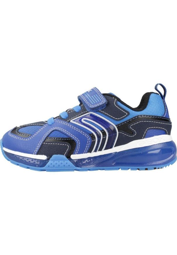 Geox - Buty GEOX J BAYONYC BOY Niebieski. Kolor: niebieski. Materiał: syntetyk, tkanina. Sport: turystyka piesza