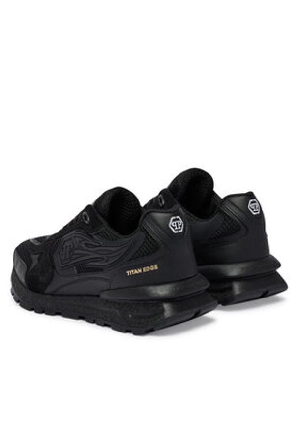 Philipp Plein - PHILIPP PLEIN Sneakersy SAFS MSC4074 PLE022N Czarny. Kolor: czarny. Materiał: materiał