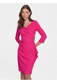 Joseph Ribkoff Sukienka koktajlowa 241705 Różowy Slim Fit. Kolor: różowy. Materiał: syntetyk. Styl: wizytowy