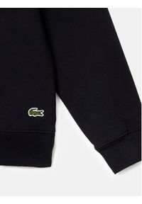 Lacoste Bluza SH1281 Czarny Classic Fit. Kolor: czarny. Materiał: bawełna