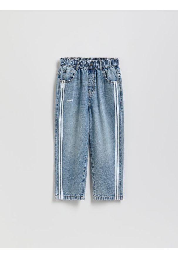 Reserved - Jeansy baggy fit - niebieski. Kolor: niebieski