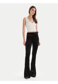 Versace Jeans Couture Legginsy 79HAC322 J0237 Czarny Slim Fit. Kolor: czarny. Materiał: syntetyk