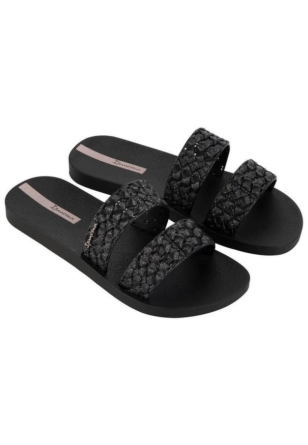 Klapki damskie Ipanema Renda Ii. Kolor: czarny. Materiał: materiał, syntetyk, guma