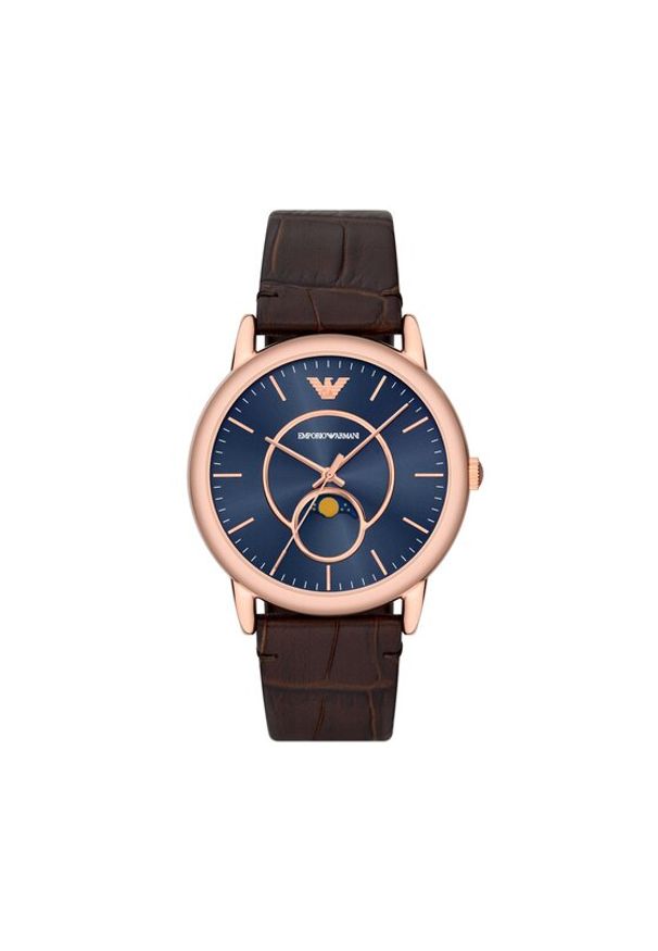 Emporio Armani Zegarek Luigi AR11566 Brązowy. Kolor: brązowy