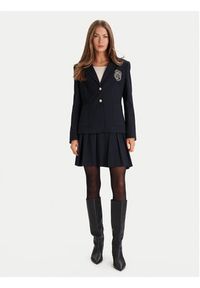 Morgan Marynarka 252-VLOUI.F Granatowy Regular Fit. Kolor: niebieski. Materiał: syntetyk, wiskoza #4