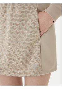 Guess Spódnica dresowa V6RD04 K2042 Beżowy Classic Fit. Kolor: beżowy. Materiał: syntetyk #2