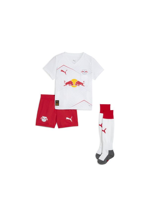 Puma - Dziecięcy strój domowy RB Leipzig 25/26 PUMA White For All Time Red. Okazja: do domu. Kolor: biały, czerwony, wielokolorowy