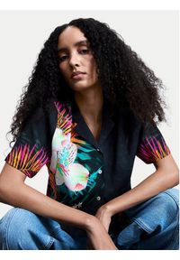 Desigual Koszula Daikiri 26SWCW36 Czarny Regular Fit. Kolor: czarny. Materiał: wiskoza #5