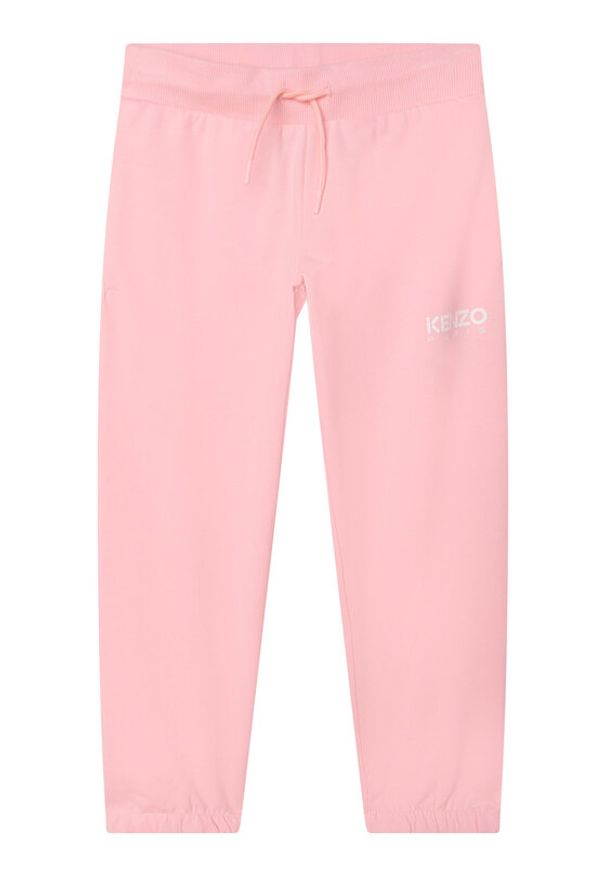 Kenzo kids - Kenzo Kids Spodnie dresowe K14255 S Różowy Regular Fit. Kolor: różowy. Materiał: bawełna