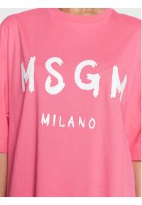 MSGM Sukienka codzienna 3441MDA510 237002 Różowy Regular Fit. Okazja: na co dzień. Kolor: różowy. Materiał: bawełna. Typ sukienki: proste. Styl: casual #5