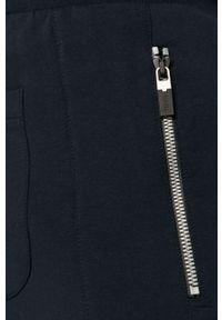 Karl Lagerfeld - Spodnie. Kolor: niebieski. Materiał: bawełna, dzianina, elastan. Wzór: nadruk #3