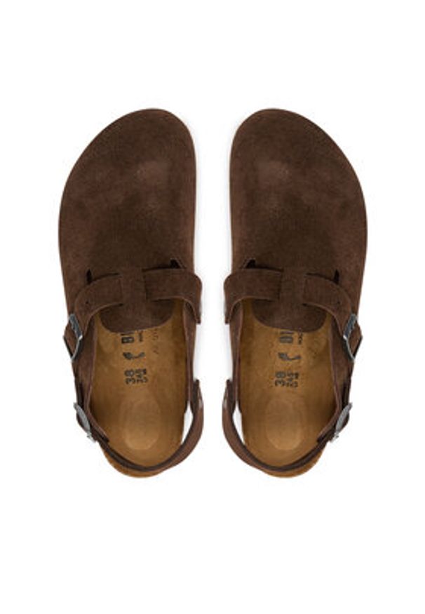 Birkenstock Sandały Tokio 1032025 Brązowy. Kolor: brązowy. Materiał: skóra, zamsz