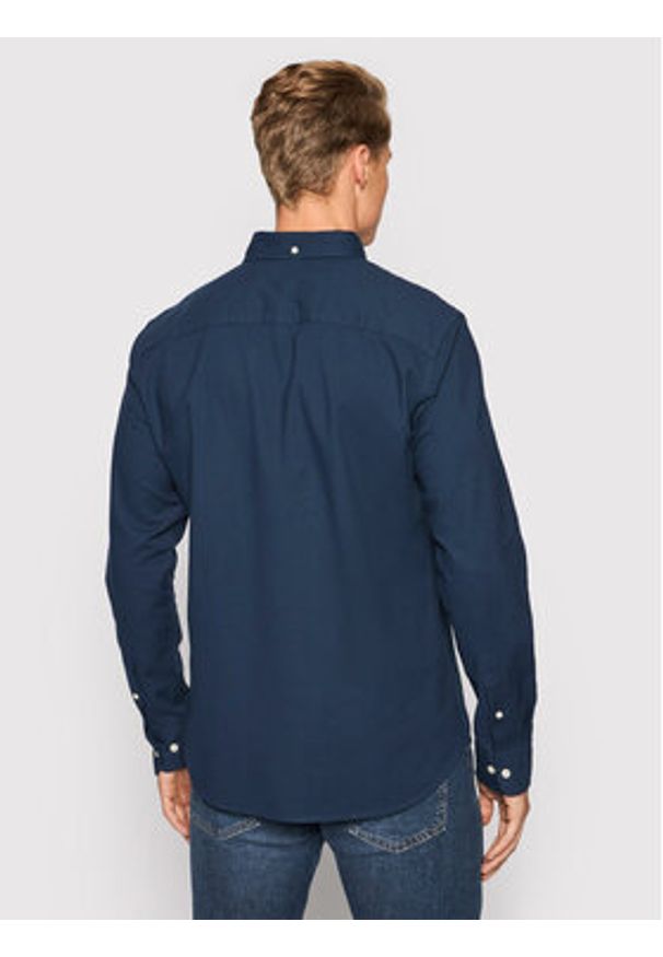 Jack&Jones PREMIUM Koszula Brook Oxford 12192150 Granatowy Slim Fit. Kolor: niebieski. Materiał: bawełna