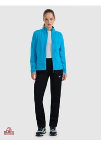 4f - 4F Polar ze stójką Polartec regular damski - turkusowy M. Typ kołnierza: kołnierzyk stójkowy. Kolor: turkusowy. Materiał: polar. Technologia: Primaloft. Sport: wspinaczka, turystyka piesza #2
