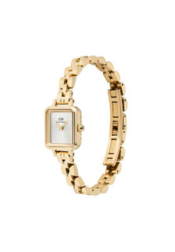 Daniel Wellington Zegarek Quadro Mini DW00100850 Złoty. Kolor: złoty