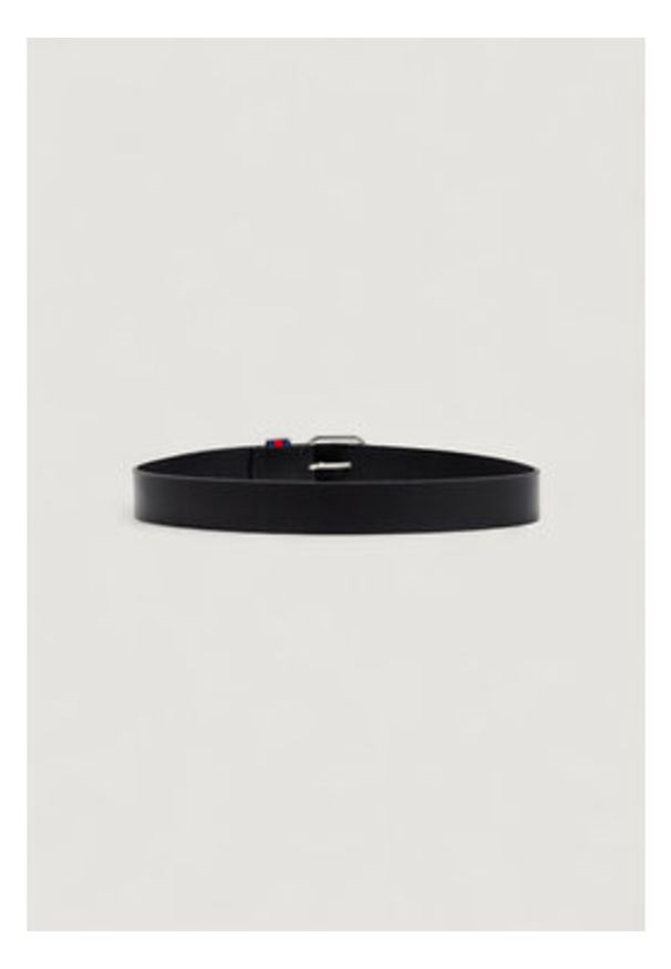 Tommy Jeans Pasek Tjm Ryan 3.5 AM0AM13688 Czarny. Kolor: czarny. Materiał: skóra