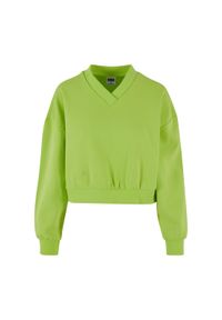 Bluza damska v-neck Urban Classics. Kolor: żółty #1