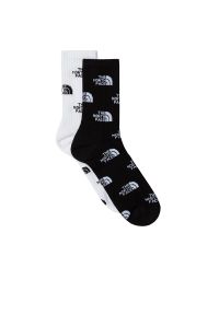 Skarpetki unisex The North Face Everyday Crew 0A8BRBKY41 - biało-czarne. Kolor: czarny, wielokolorowy, biały. Materiał: poliester, elastan, bawełna, materiał, poliamid. Wzór: nadruk #1