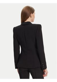Elisabetta Franchi Marynarka GI-149-51E2 Czarny Regular Fit. Kolor: czarny. Materiał: syntetyk