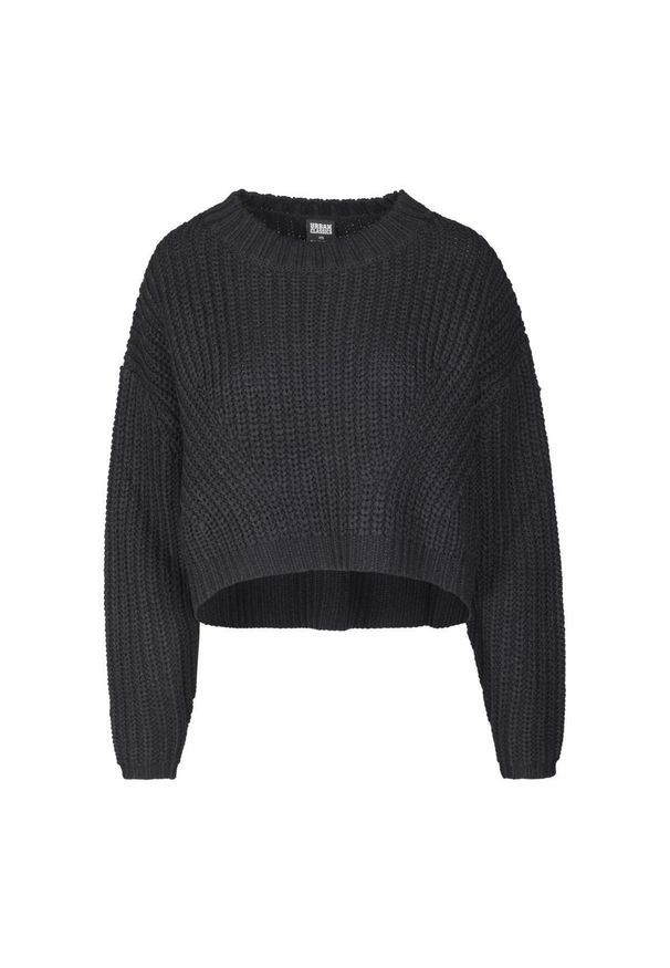 Urban Classics - Bluza damska Urban Classic szeroka oversize. Kolor: czarny. Materiał: polar. Sezon: zima