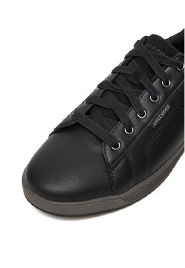 skechers - Skechers Sneakersy CAVELL HENSLEY 210946 BLK Czarny. Kolor: czarny. Materiał: materiał, skóra