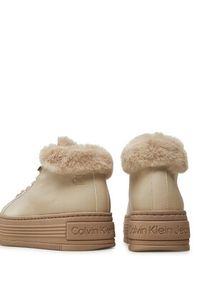 Calvin Klein Jeans Trzewiki Bold Platf Low Laceup Mg YW0YW01590 Beżowy. Kolor: beżowy. Materiał: skóra #6