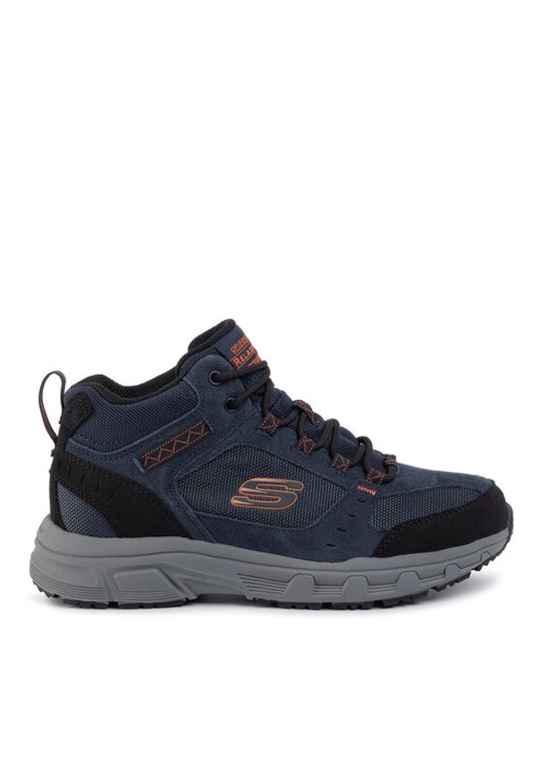 skechers - Skechers Trekkingi Ironhide 51895/NVOR Granatowy. Kolor: niebieski. Materiał: zamsz, skóra. Sport: turystyka piesza