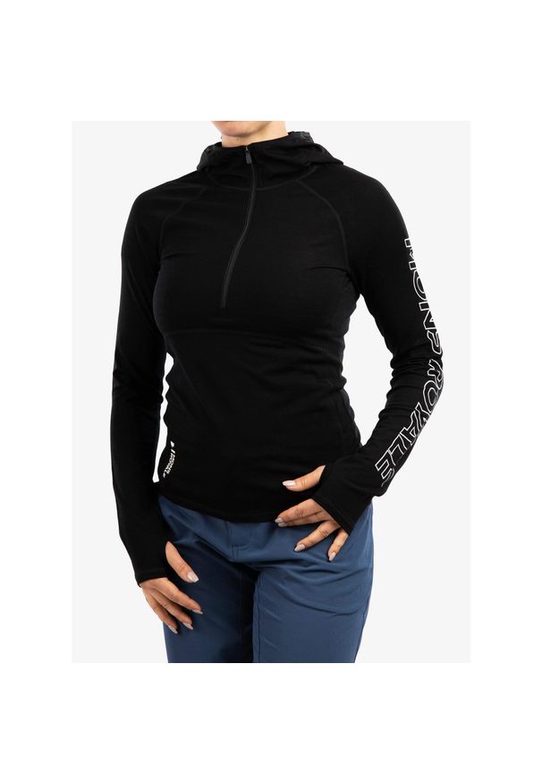 MONS ROYALE - Bluza termoaktywna damska Mons Royale Bella Tech Hood. Kolor: czarny