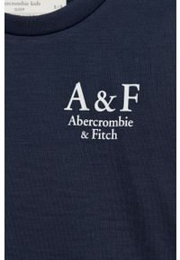 Abercrombie & Fitch piżama dziecięca kolor granatowy gładka. Kolor: niebieski. Długość: długie. Wzór: gładki #4
