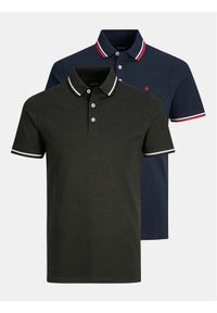 Jack & Jones Komplet koszulek polo Paulos 12191216 Kolorowy Slim Fit. Typ kołnierza: polo. Materiał: bawełna. Wzór: kolorowy #1