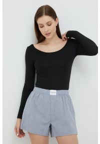 Calvin Klein Underwear longsleeve lounge kolor czarny. Kolor: czarny. Długość rękawa: długi rękaw #4