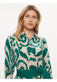 Luisa Spagnoli Sukienka koszulowa Prateria 540700 Zielony Regular Fit. Kolor: zielony. Materiał: bawełna. Typ sukienki: koszulowe #3