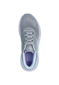 skechers - Adidasy Skechers Go Walk Max Walker -, Kobiety. Kolor: szary. Materiał: materiał